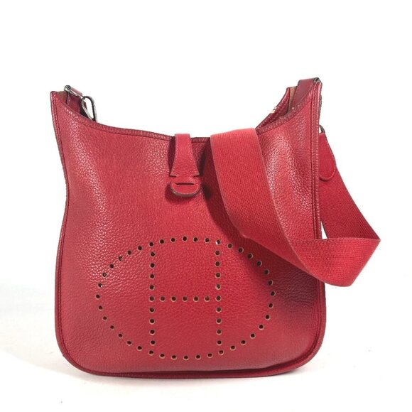 HERMES Evelyne 1 PM Crossbody bag with perforated logo Shoulder Bag - Picture 1 of 15